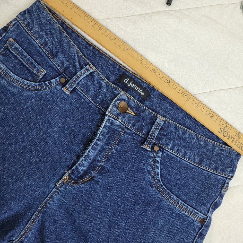 d. jeans medium denim bermuda shorts mid rise classic sporty normcore grandma 8 - Picture 4 of 10